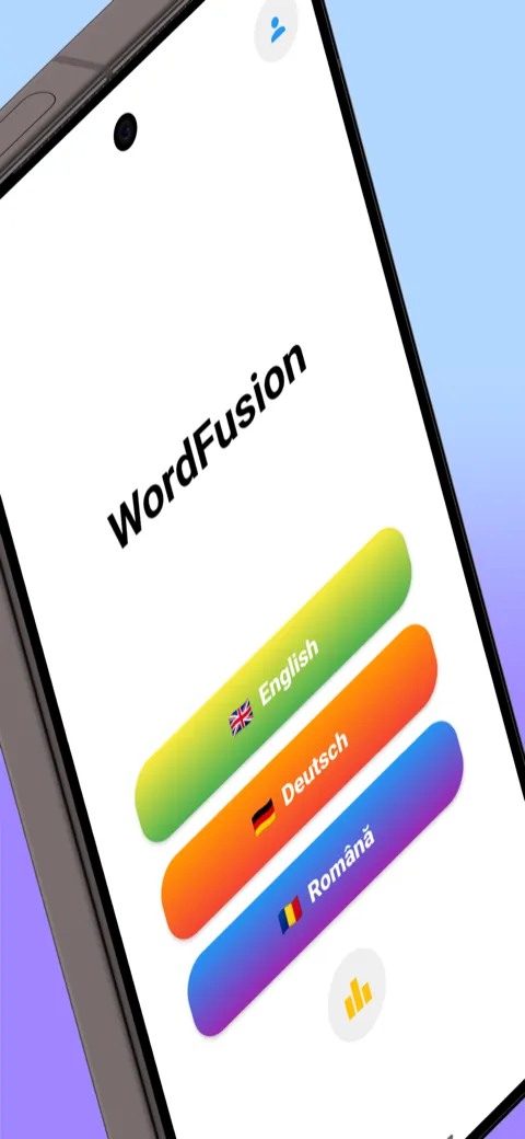 WordFusion Android - Language selection